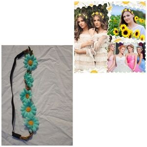 Chunyin Flower Headband Floral Crown Hippie Wedding Festival Party Cosplay Fun